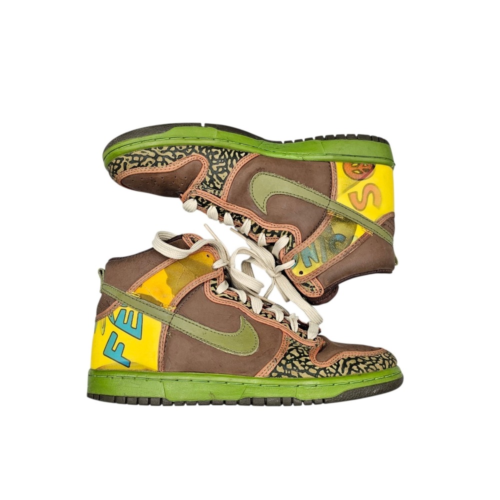 Nike Men's Size 8 US SB Dunk High De La Soul VTG Sneakers Shoes (2005) READ - Picture 6 of 8